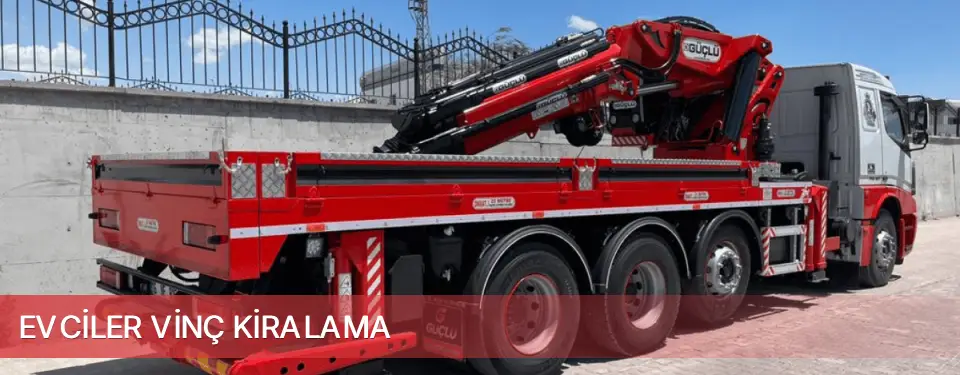 Evciler İlçemi Vinç Kiralama